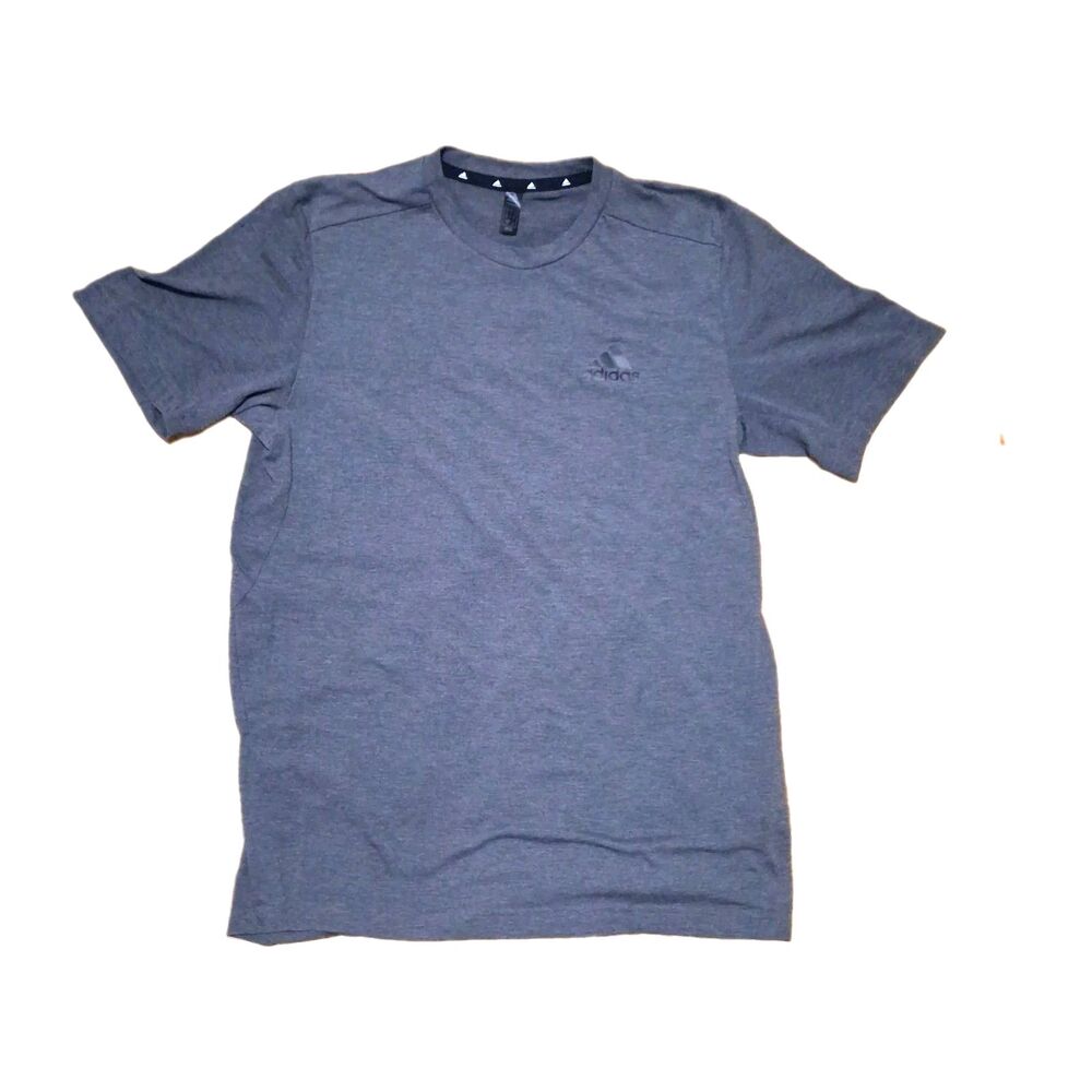 ADIDAS AEROREADY PRIMEGREEN MENS T SHIRT GRAY SMALL SHORT SLEEVE ACTIVE ATHLETIC